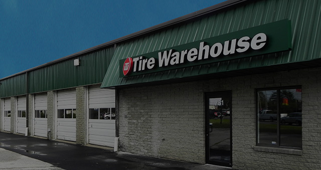 tire warehouse storefront background
